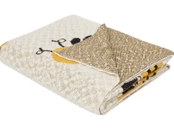 Plaid DRAGAN Bomuld 130 x 170 cm Lys Beige