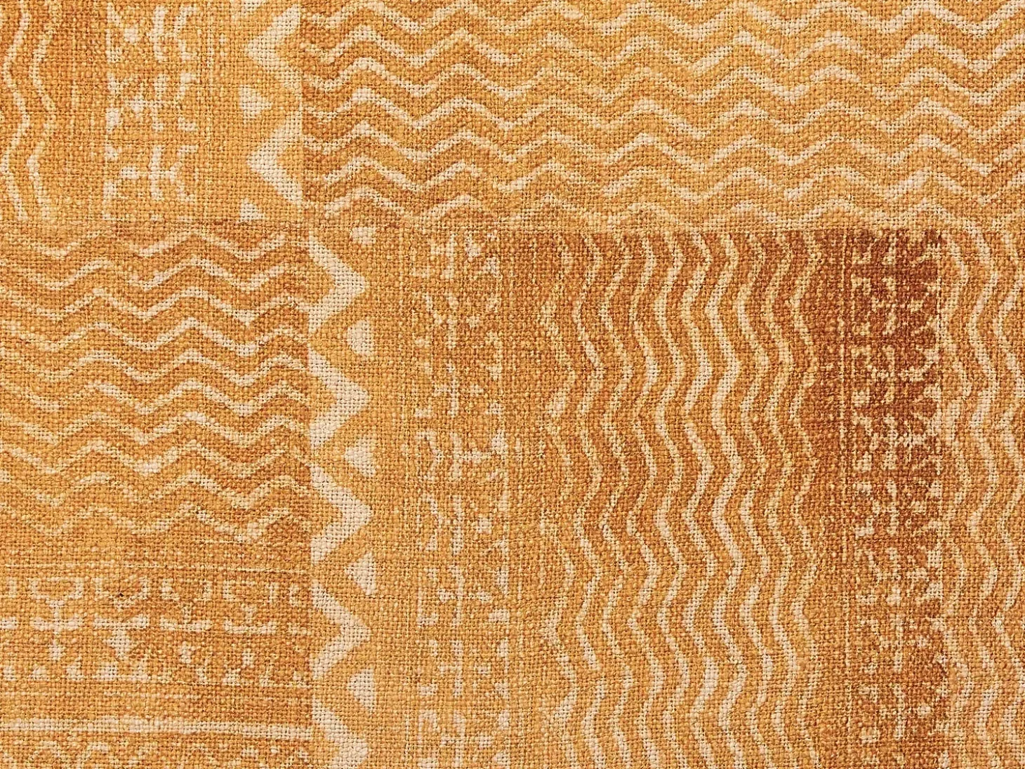Plaid FIROZABAD Bomuld 130 x 180 cm Orange