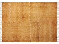 Plaid FIROZABAD Bomuld 130 x 180 cm Orange