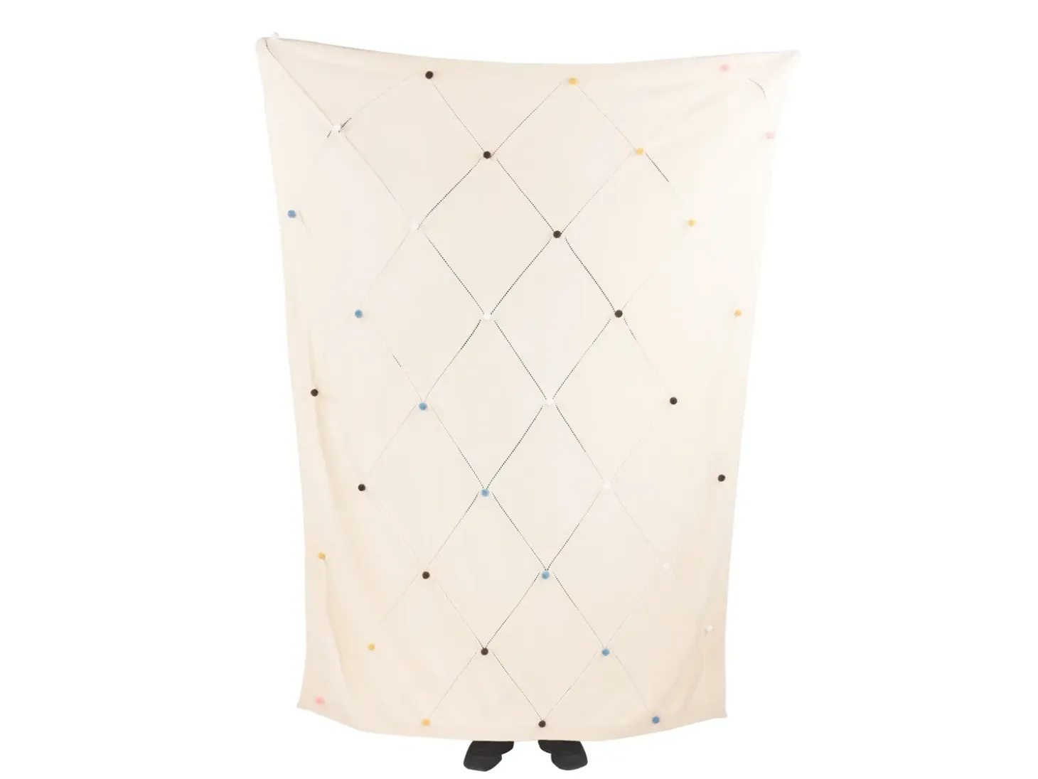 Plaid GAIDAR Bomuld 130 x 170 cm Beige