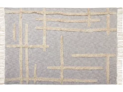 Plaid HOSPET Bomuld 130 x 180 cm Grå