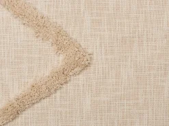 Plaid JAUNPUR Bomuld 130 x 180 cm Beige