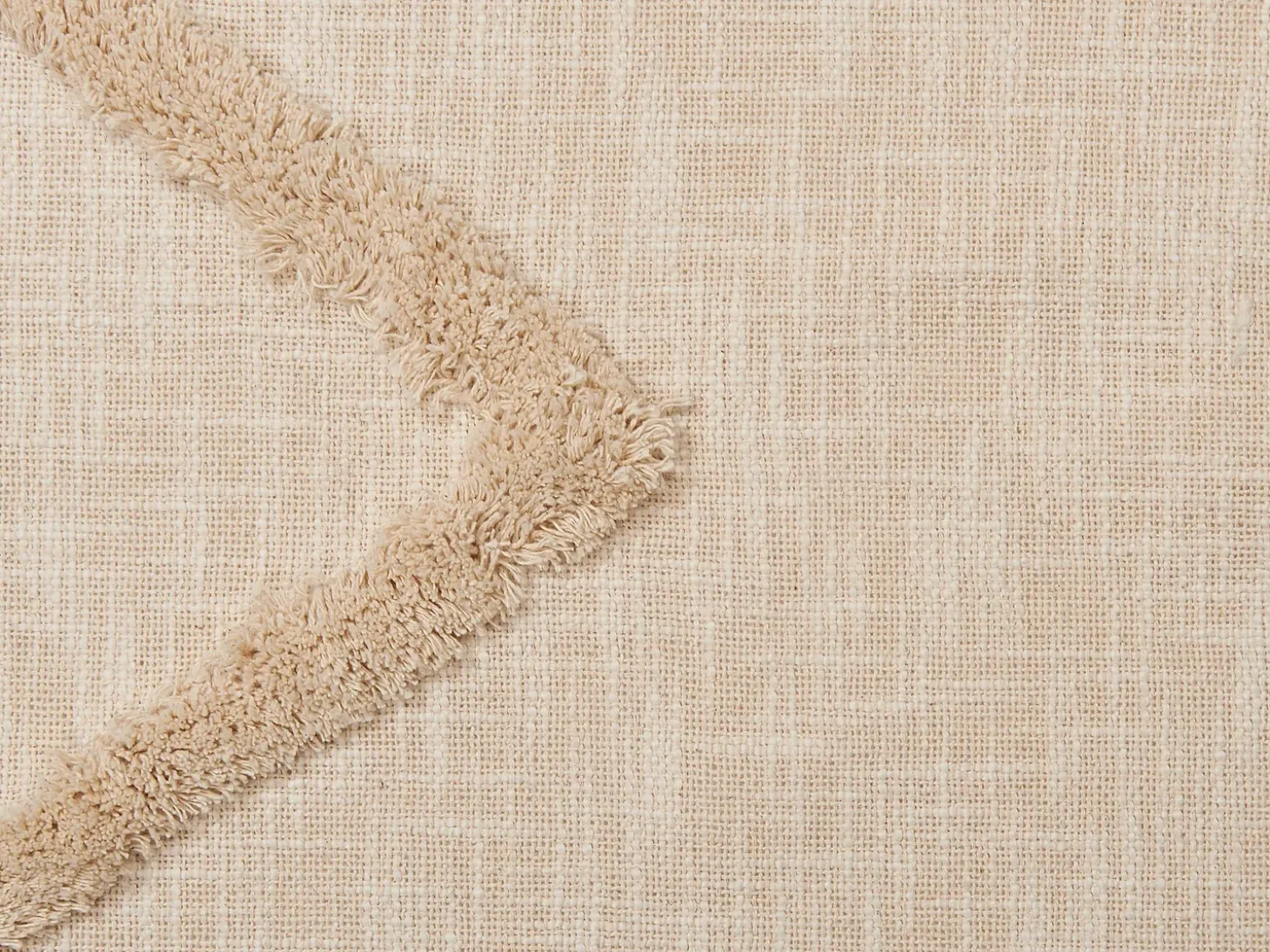 Plaid JAUNPUR Bomuld 130 x 180 cm Beige