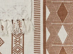 Plaid JORHAT Bomuld 130 x 180 cm Beige