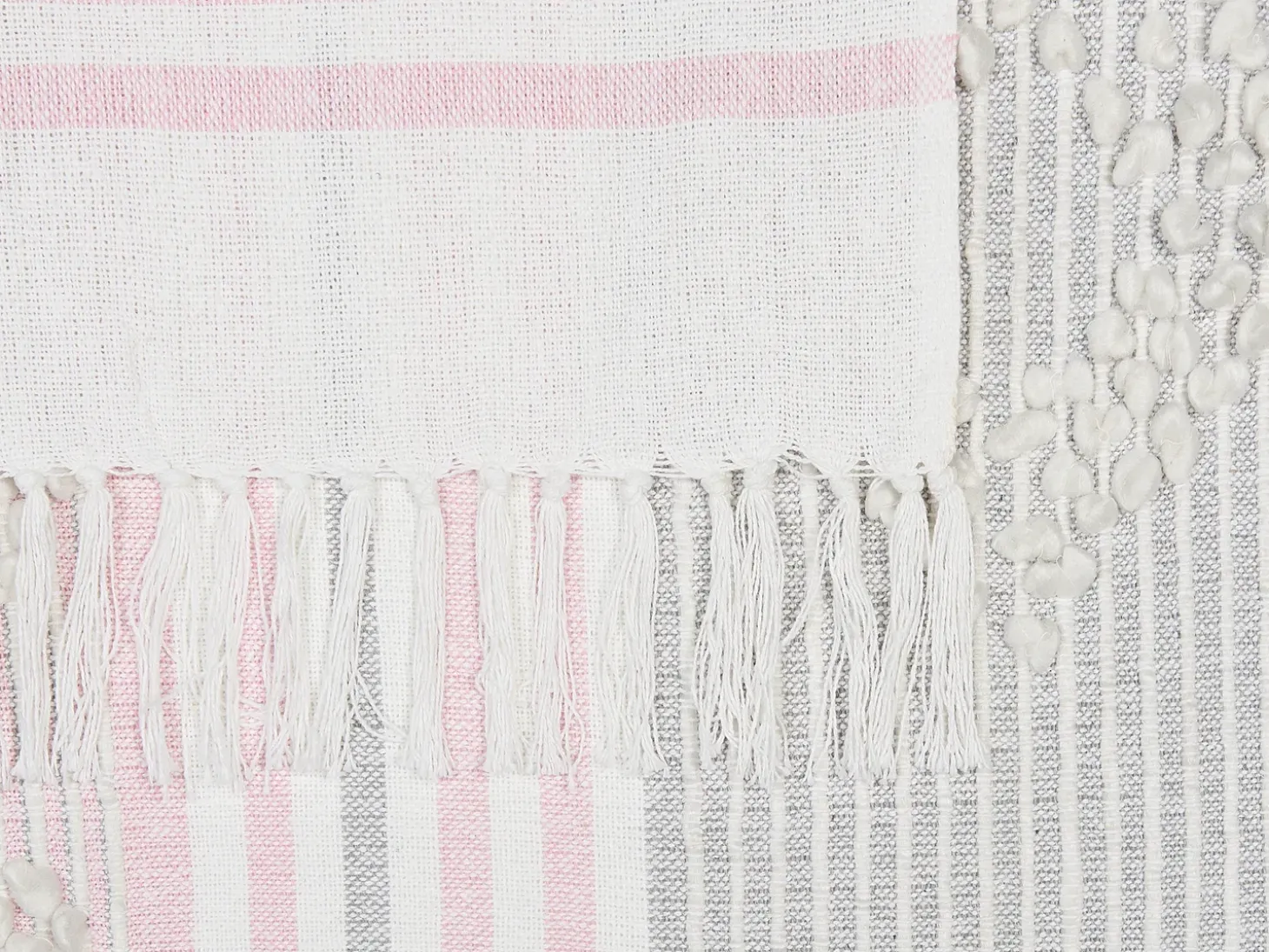 Plaid KAMAN 125 x 150 cm Lyserød