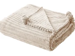 Plaid KAWERI 150 x 200 cm Beige