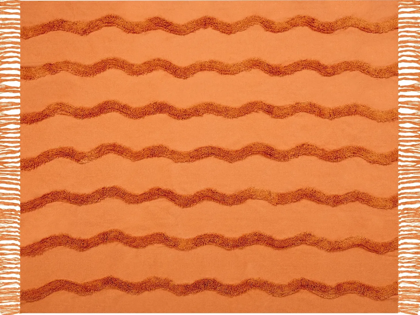 Plaid KHARI Bomuld 125 x 150 cm Orange