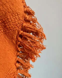 Plaid KHARI Bomuld 125 x 150 cm Orange