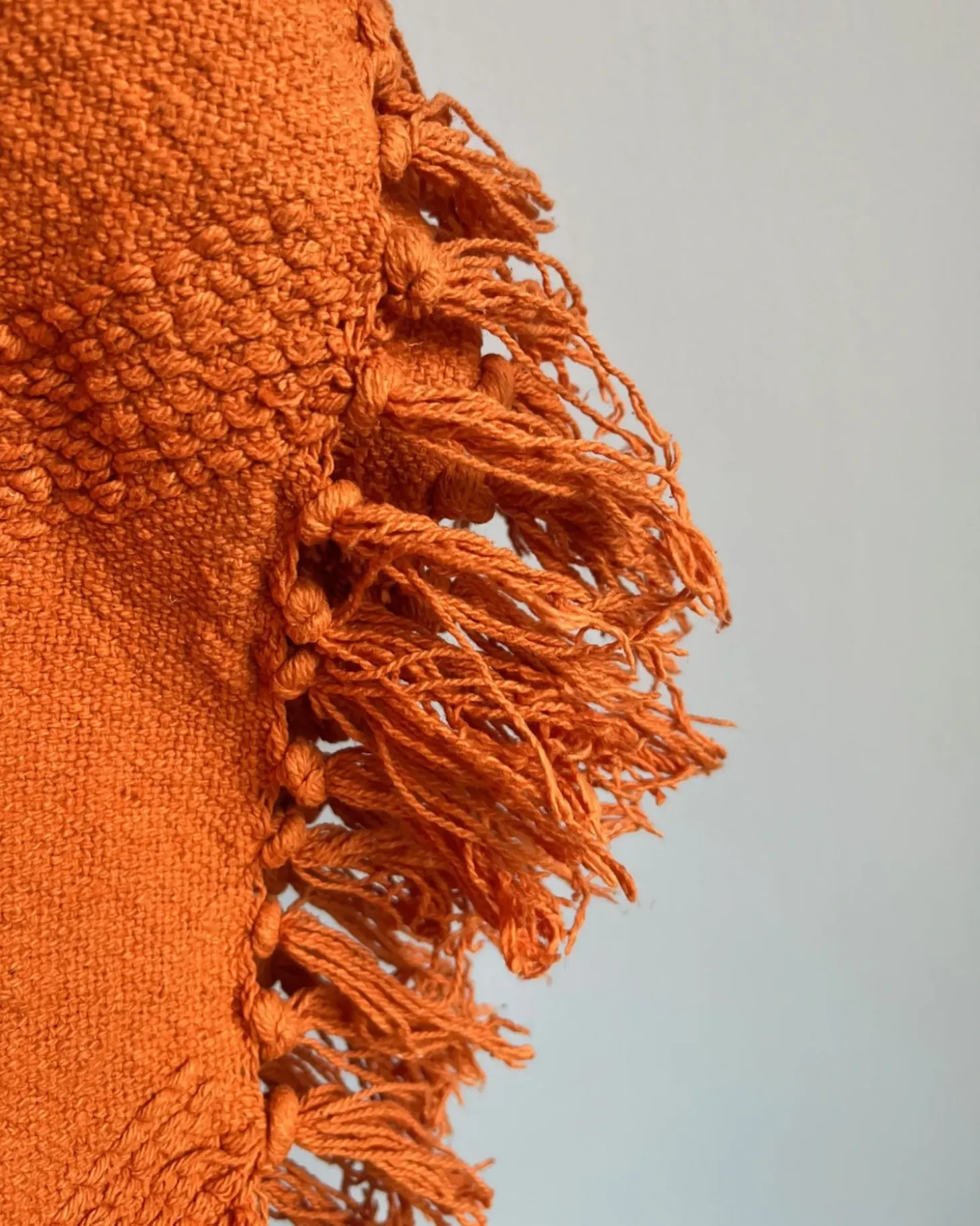 Plaid KHARI Bomuld 125 x 150 cm Orange