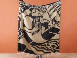 Plaid KUDIYA 130 x 170 cm Beige