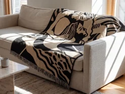 Plaid KUDIYA 130 x 170 cm Beige