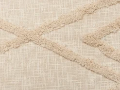 Plaid MORBI Bomuld 130 x 180 cm Beige