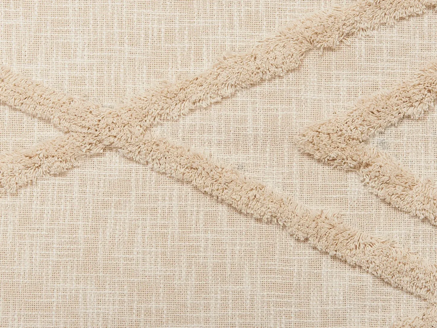 Plaid MORBI Bomuld 130 x 180 cm Beige