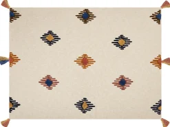 Plaid MUNGER Bomuld 130 x 180 cm Beige