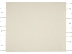Plaid NAZILLI Bomuld 125 x 150 cm Beige