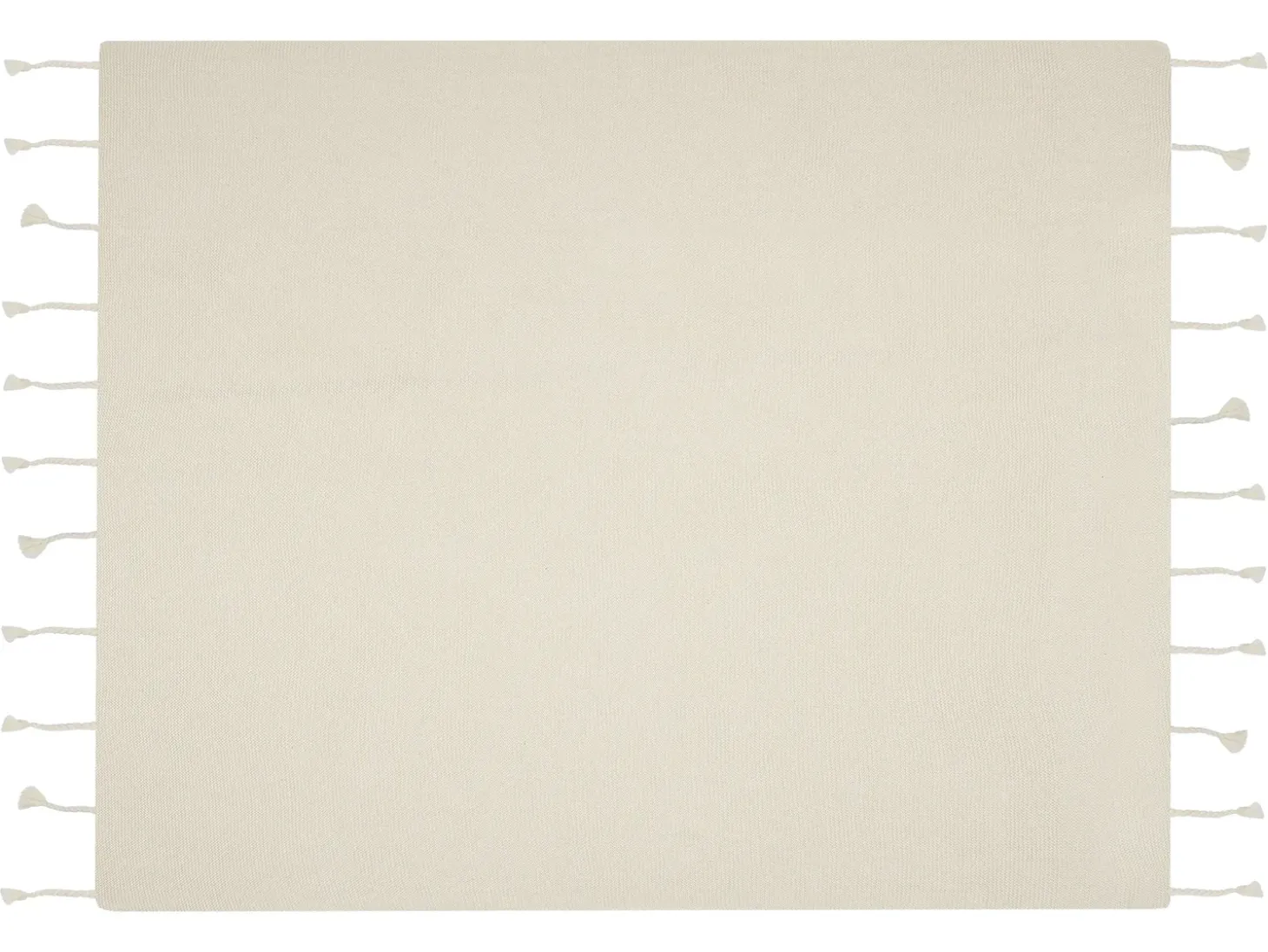 Plaid NAZILLI Bomuld 125 x 150 cm Beige