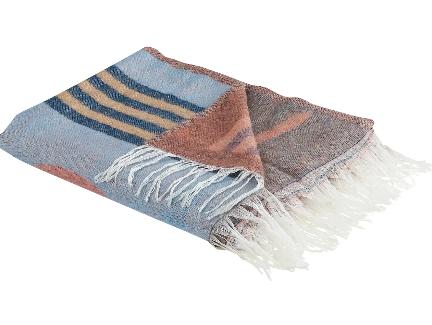 Plaid RESHA 130 x 170 cm Multifarvet