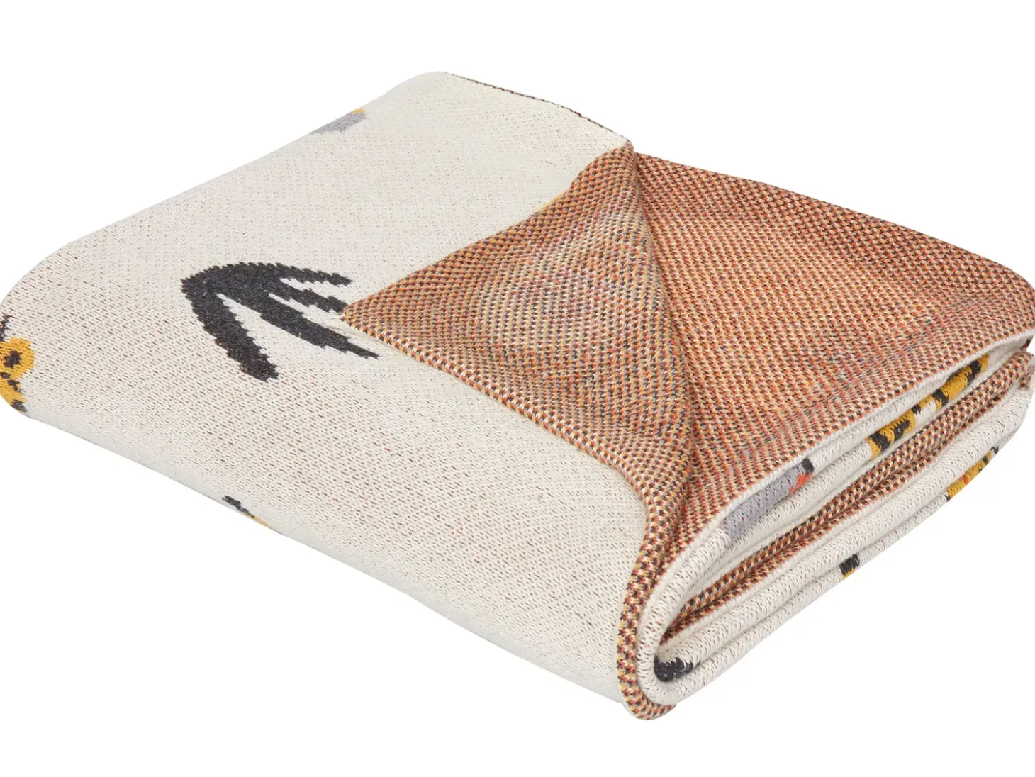 Plaid SAMEO Bomuld 130 x 170 cm Multifarvet