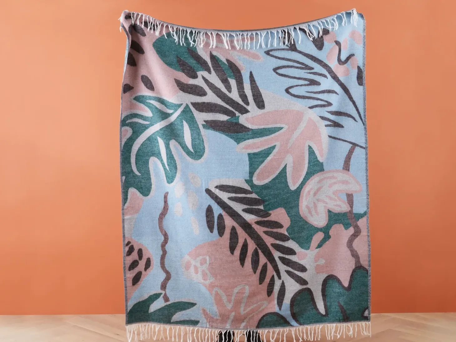 Plaid SOMANI 130 x 170 cm Multifarvet
