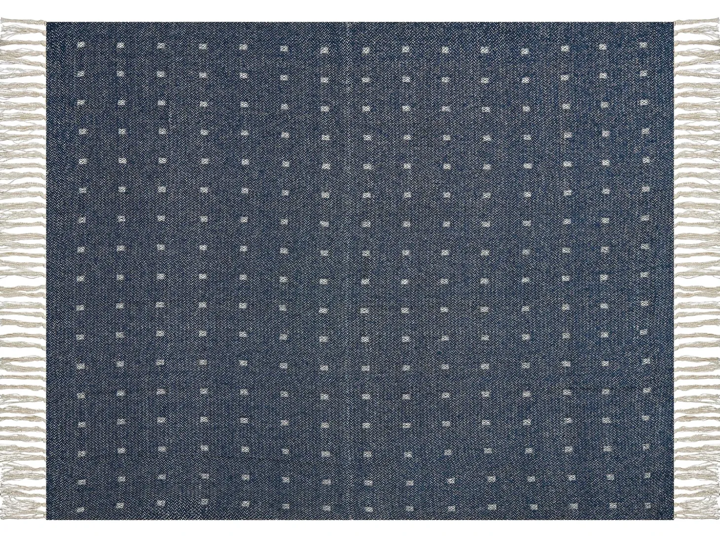 Plaid TAARI Bomuld 130 x 170 cm Blågrøn