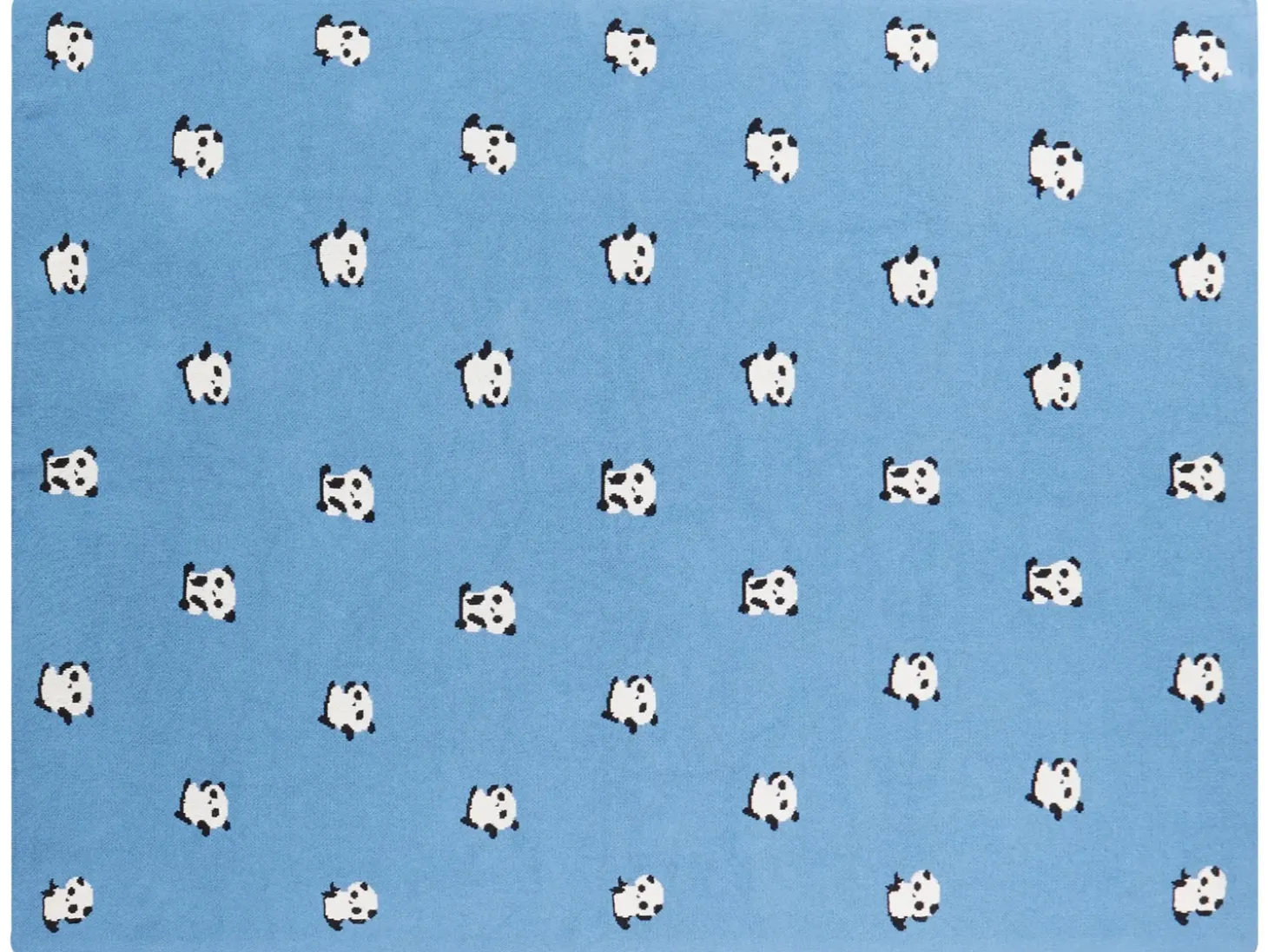 Plaid TALOKAN Bomuld 130 x 170 cm Blå