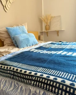 Plaid TARLAY 130 x 170 cm Blå