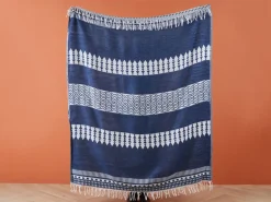 Plaid TARLAY 130 x 170 cm Blå