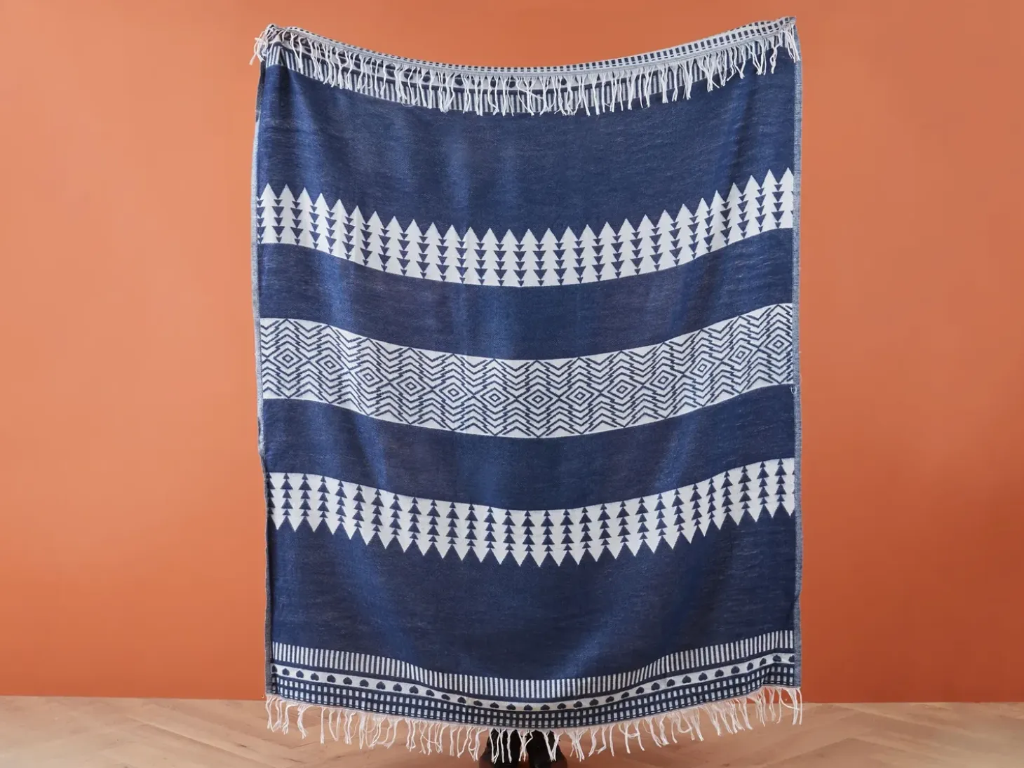 Plaid TARLAY 130 x 170 cm Blå