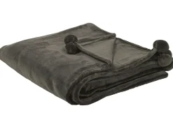 Plaid TERKE 200 x 220 cm Mørkegrå