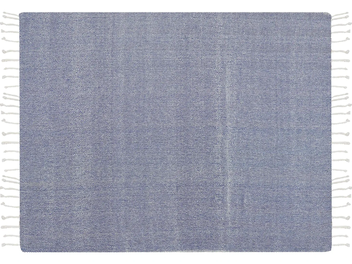 Plaid TILMI Bomuld 130 x 160 cm Blå
