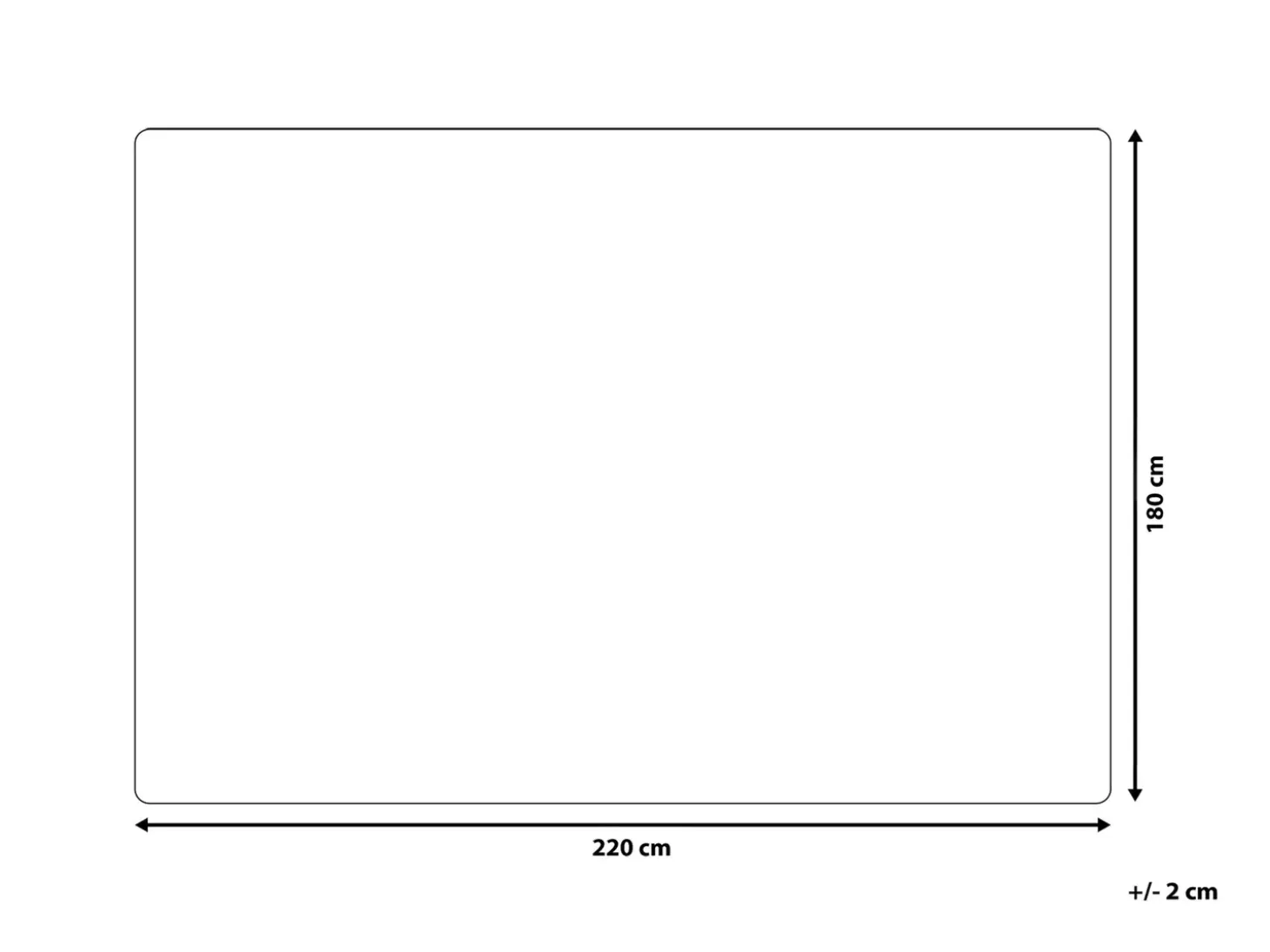 Plaid TOURZA 180 x 220 cm Hvid