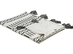 Plaid UNNAO Bomuld 130 x 180 cm Hvid