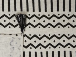 Plaid UNNAO Bomuld 130 x 180 cm Hvid