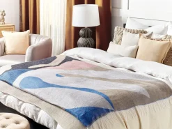 Plaid YALADI 130 x 170 cm Multifarvet