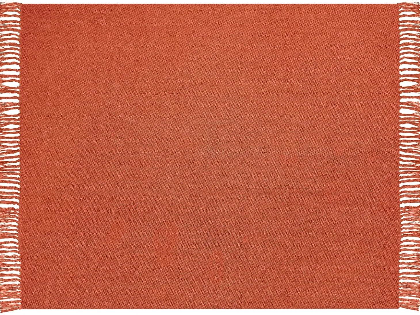 Plaid YARSA Bomuld 125 x 150 cm Rød