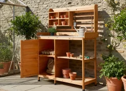 Plantebord MELDOLA Ædelgran 149 cm 113 cm Lysebrun