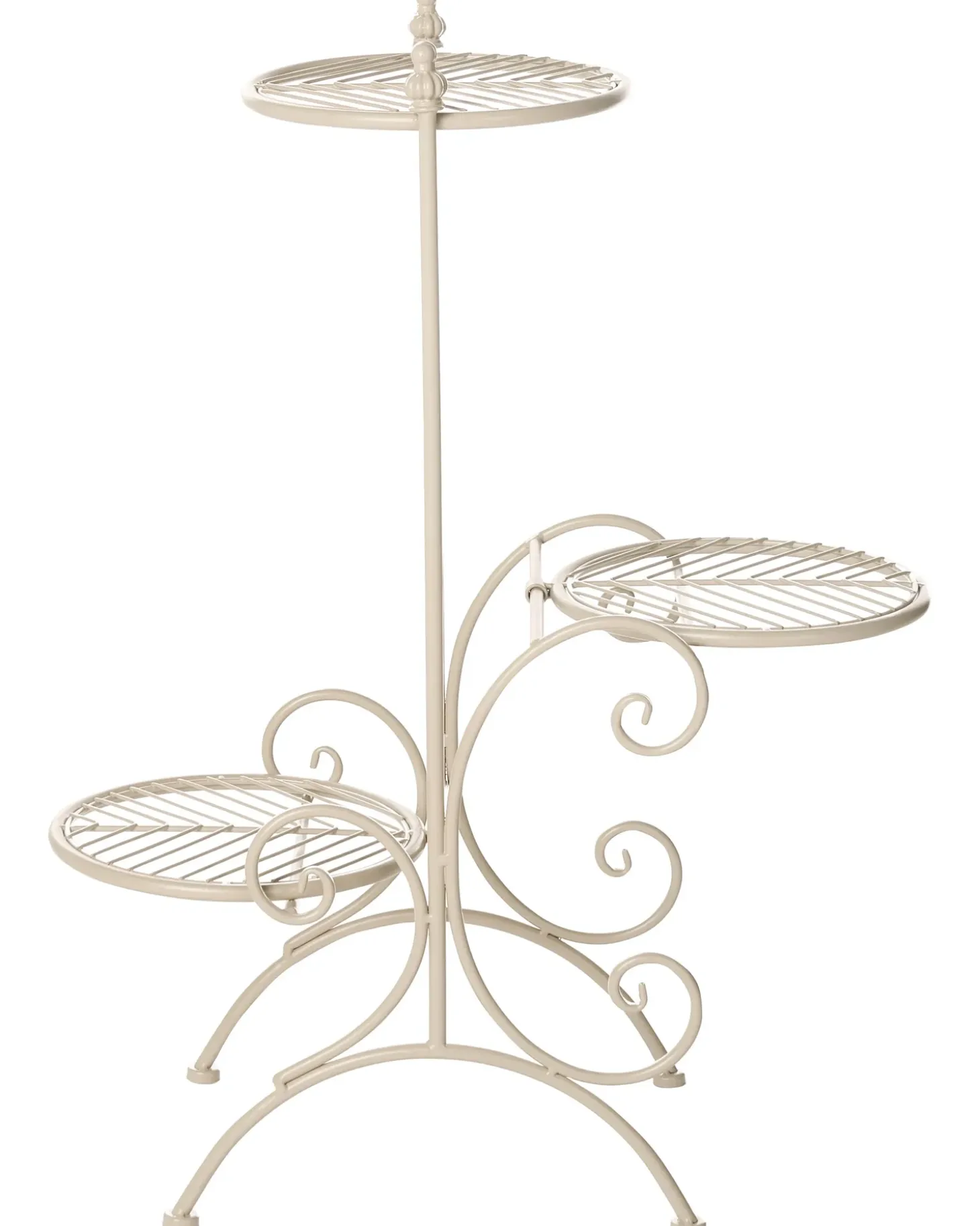 Plantestativ ASAGAO 26 cm Beige Metal