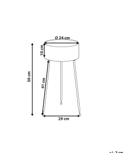 Plantestativ LEIKA 29 cm Sort Metal