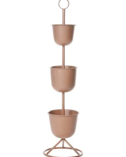Plantestativ RENGE 28 cm Brun Metal