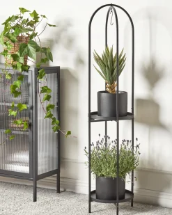 Plantestativ TAMARIX Metal 35 cm Sort