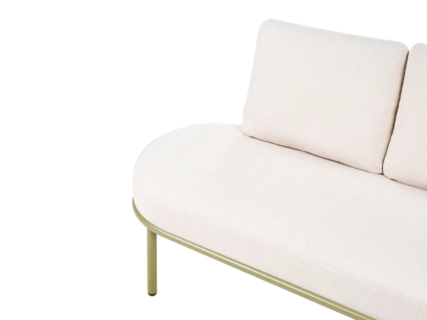 POLLINA 4 personers Havesofa med bord Grøn Metal