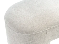 Polstret bænk DECORAH Boucle Lys Beige