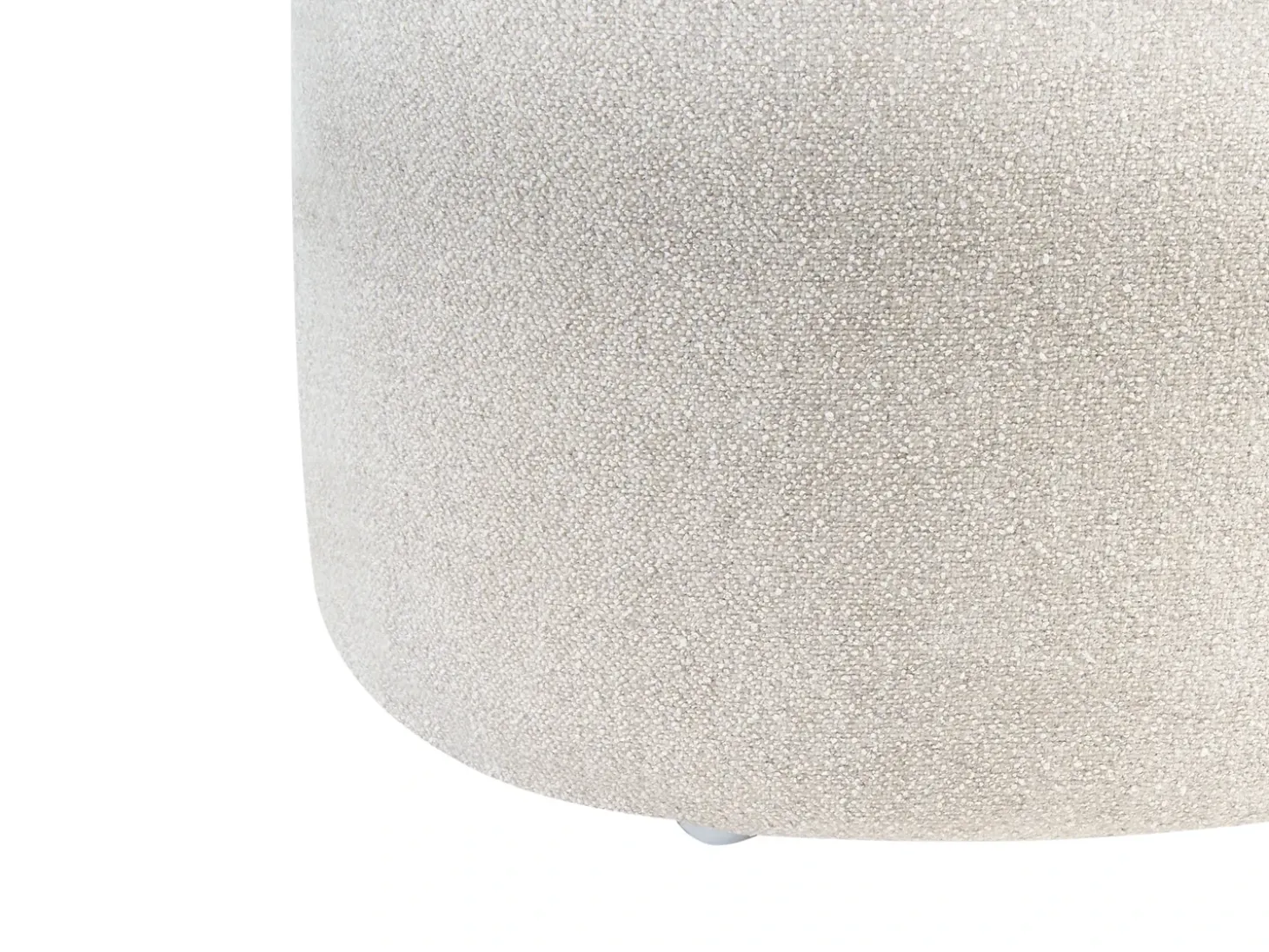 Polstret bænk DECORAH Boucle Lys Beige