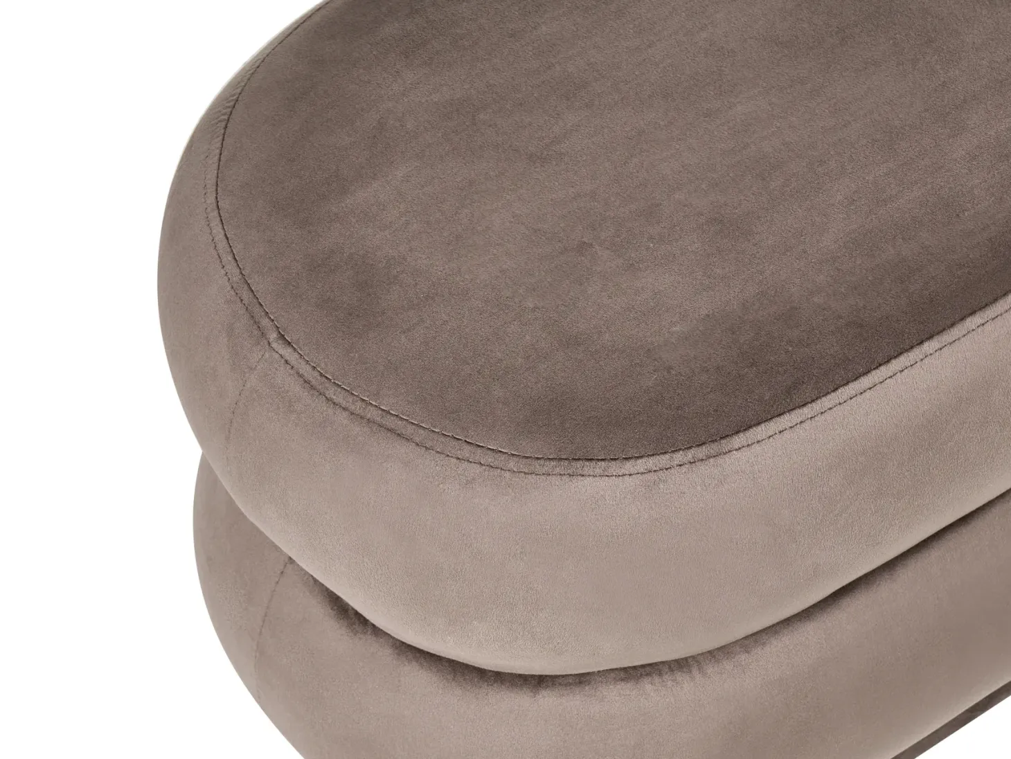 Polstret bænk ELLENDALE Velour Mørkebrun
