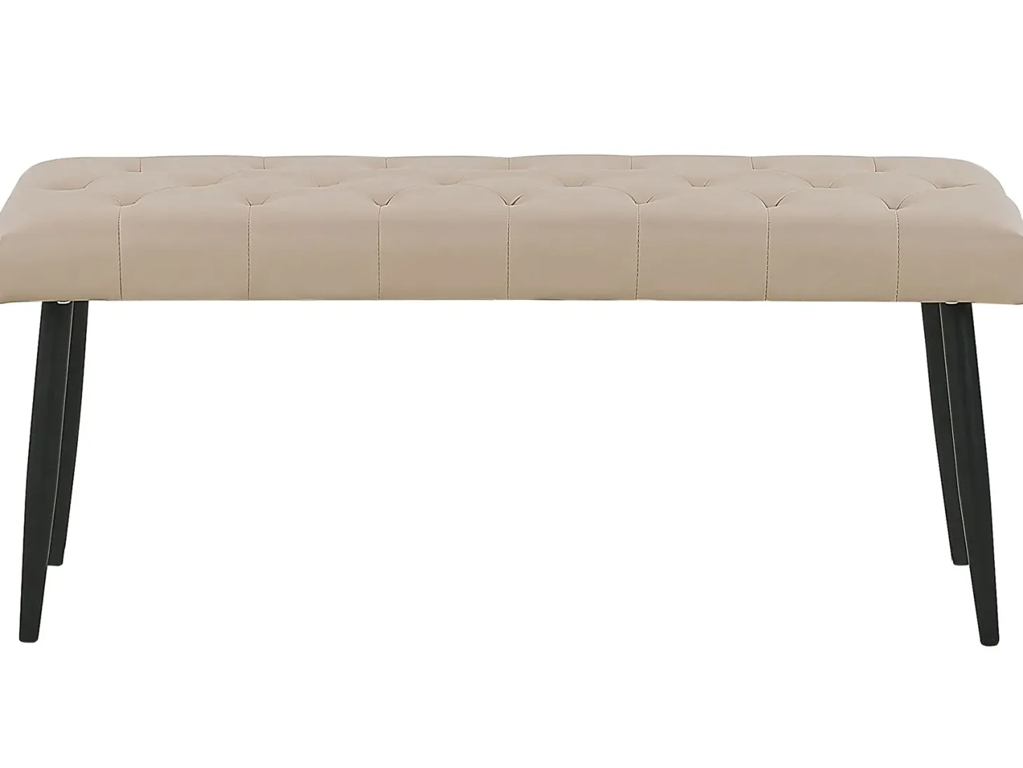 Polstret bænk ESSONNE Kunstlæder Beige