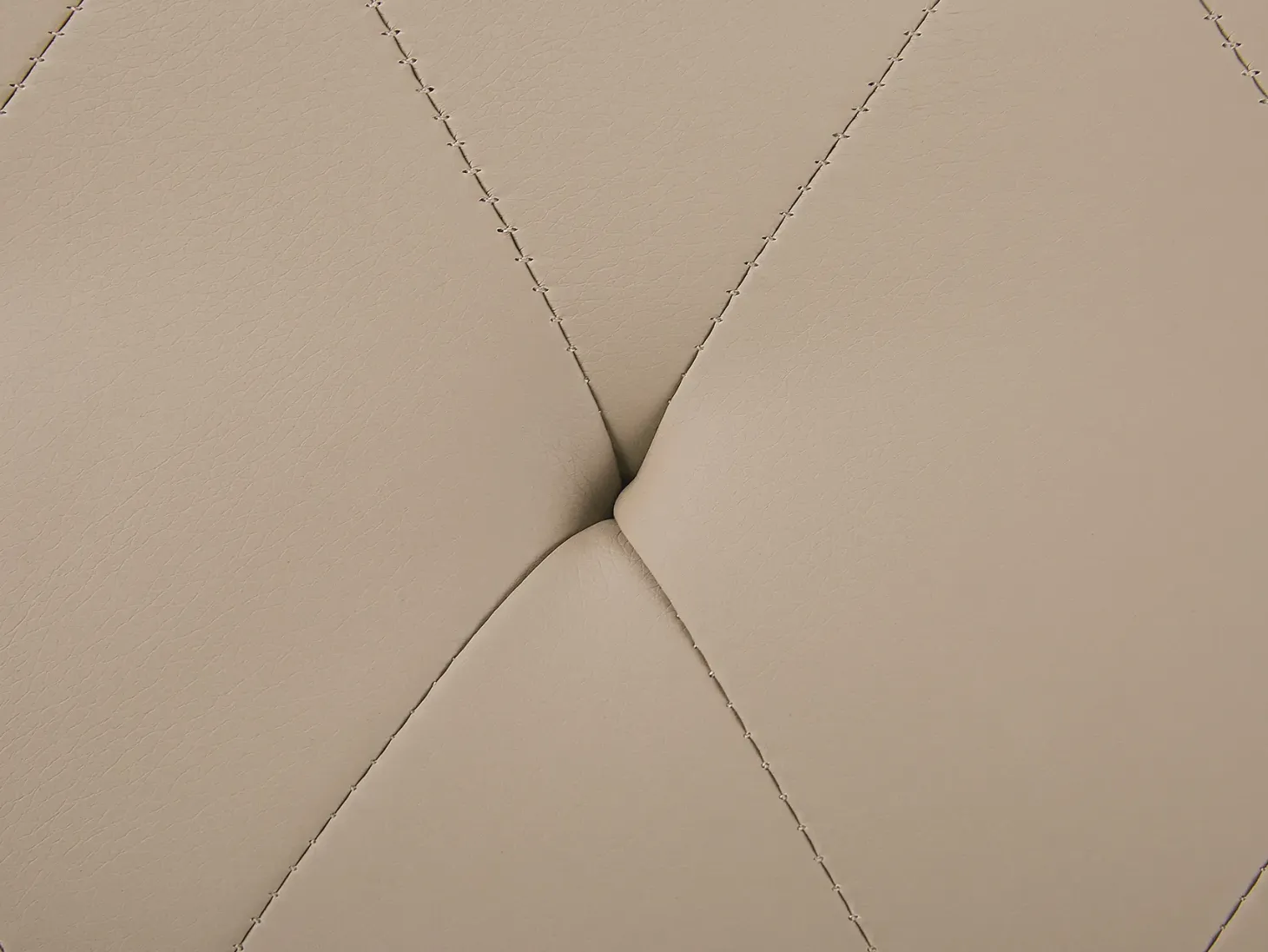 Polstret bænk ESSONNE Kunstlæder Beige