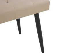 Polstret bænk ESSONNE Kunstlæder Beige