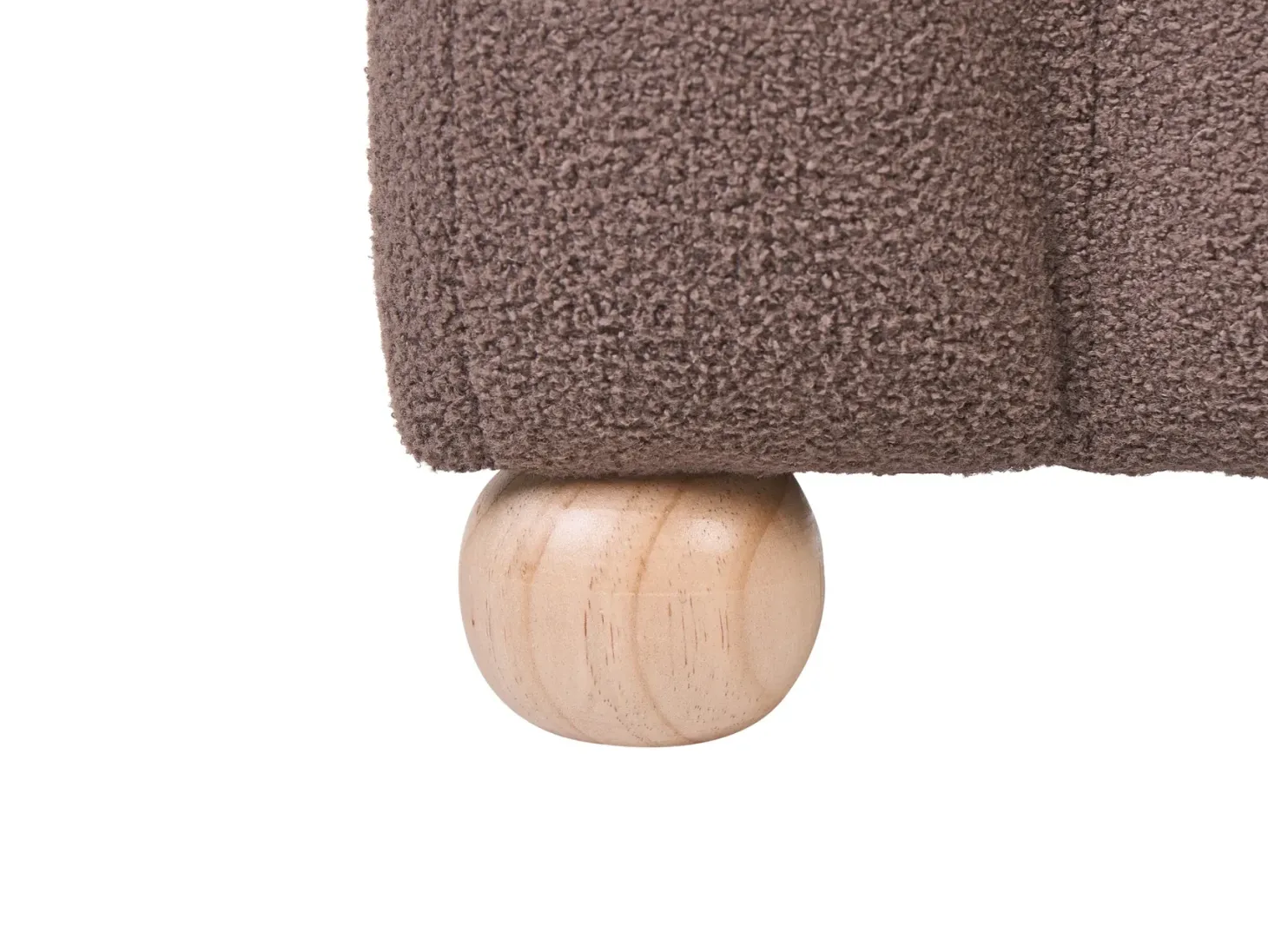 Polstret bænk IDYLLWILD Boucle Brun