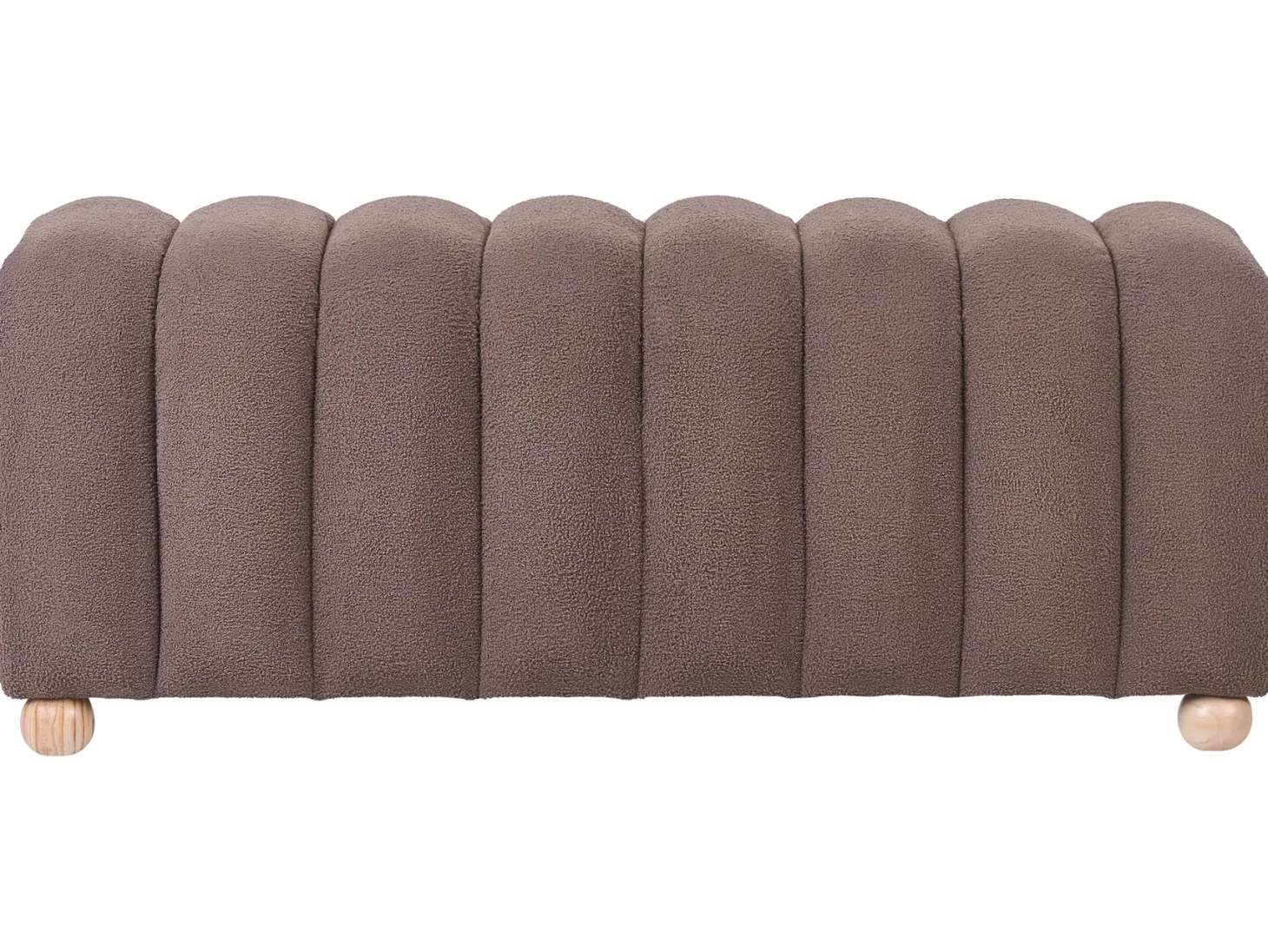 Polstret bænk IDYLLWILD Boucle Brun