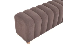 Polstret bænk IDYLLWILD Boucle Brun